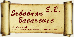 Srbobran Bačarević vizit kartica